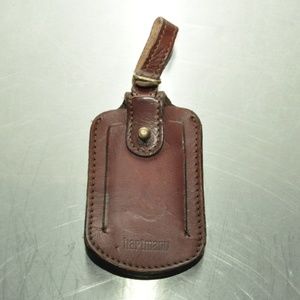 Hartmann leather address hang tag